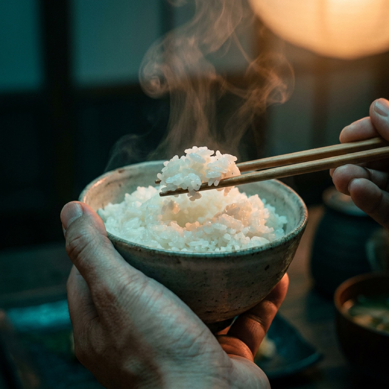 米を味わう